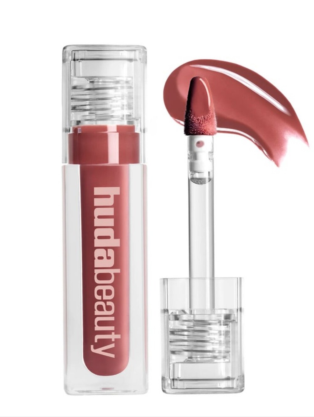Huda Beauty Faux Filler Extra Shine Non-Sticky Lip Gloss (Shade: Bombshell)